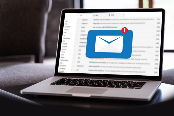 istock Mail Communication Connection message to mailing contacts phone Global Letters Concept 1040869312
