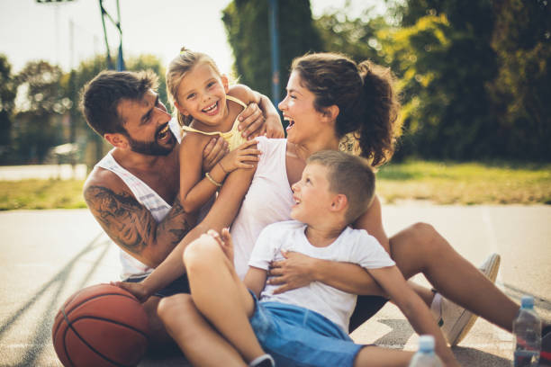istock Basketball family portrait. 1040872400