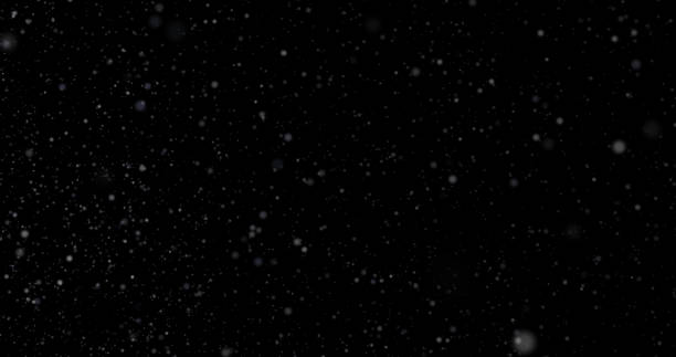 istock Natural white winter snowfall on a black background 1040872916