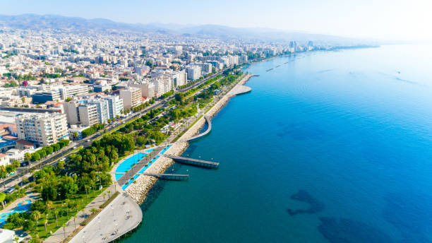 istock Aerial view of Molos, Limassol, Cyprus 1040873224