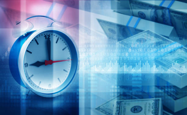 Time is money concept Time is money concept. 3d illustration time saving stock pictures, royalty-free photos & images