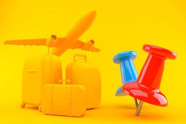 istock Travel background with thumbtacks 1040881134