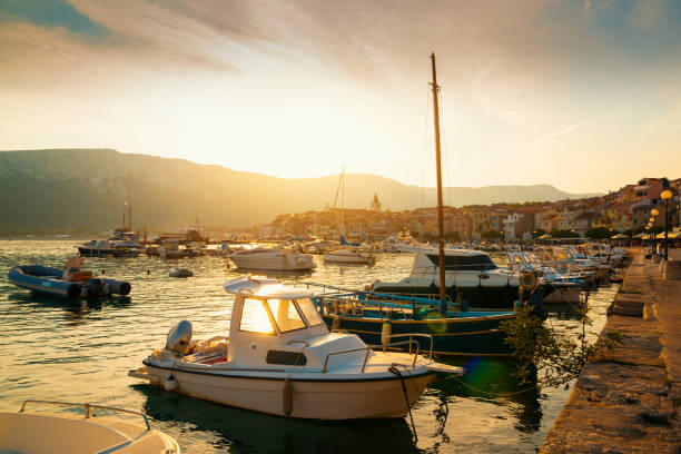 istock Boats on the dock, Croatia 1040882124
