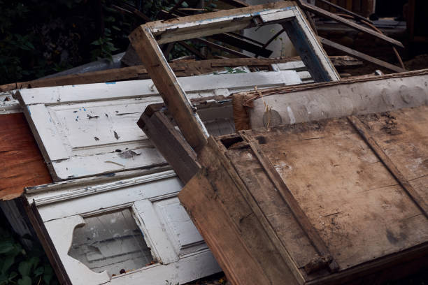 istock Garbage dump in the green forest, close-up 1040882342