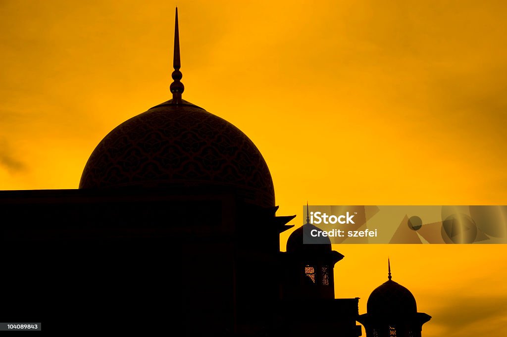 Silueta de un mezquita - Foto de stock de Malasia libre de derechos