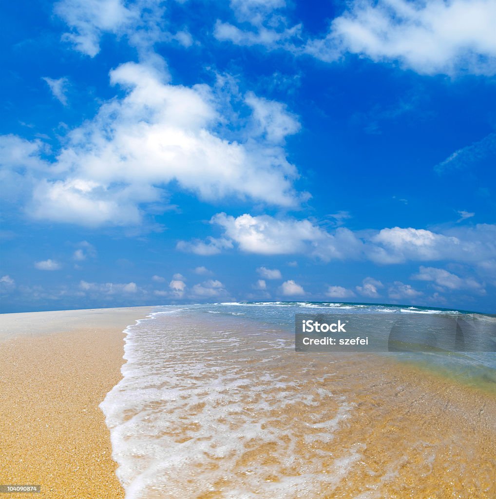 Praia azul - Royalty-free Ao Ar Livre Foto de stock