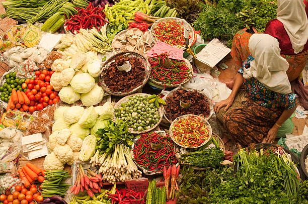 Vegetable market in Kota Bharu Malaysia