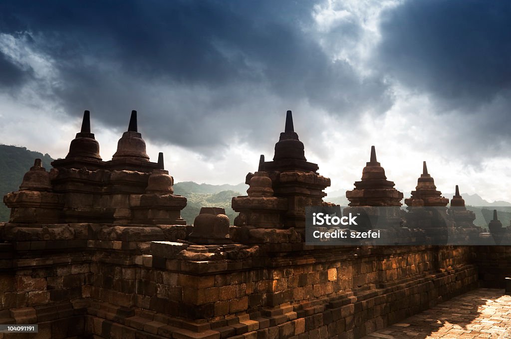 Ruínas de Borobudur - Foto de stock de Acabado royalty-free