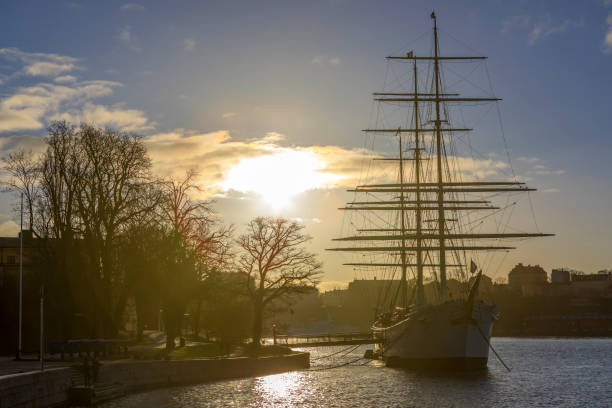 velero "af chapman" en estocolmo, suecia - af chapman fotografías e imágenes de stock