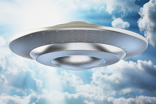 UFO (Unidentified flying object) in the sky