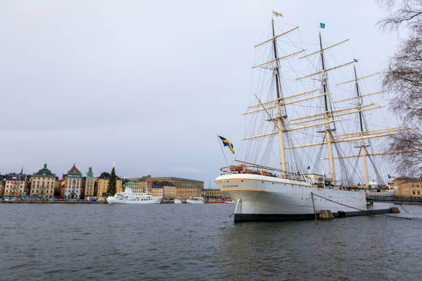 velero "af chapman" en estocolmo, suecia - af chapman fotografías e imágenes de stock