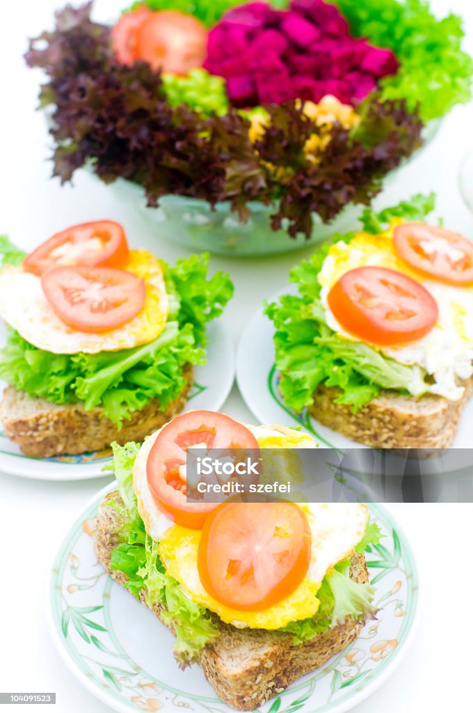 Sanduíche de saudável - Foto de stock de Alface royalty-free