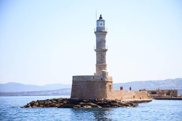 istock Greece, Crete - Chania port lighthouse 1040916782