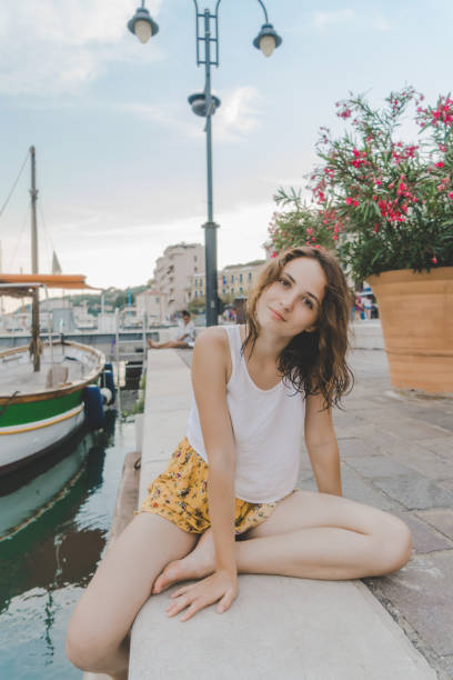 istock Woman on quay in Cassis old town 1040926396