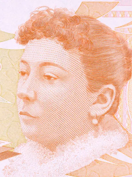 Fatma Aliye Topuz portrait from Turkish money