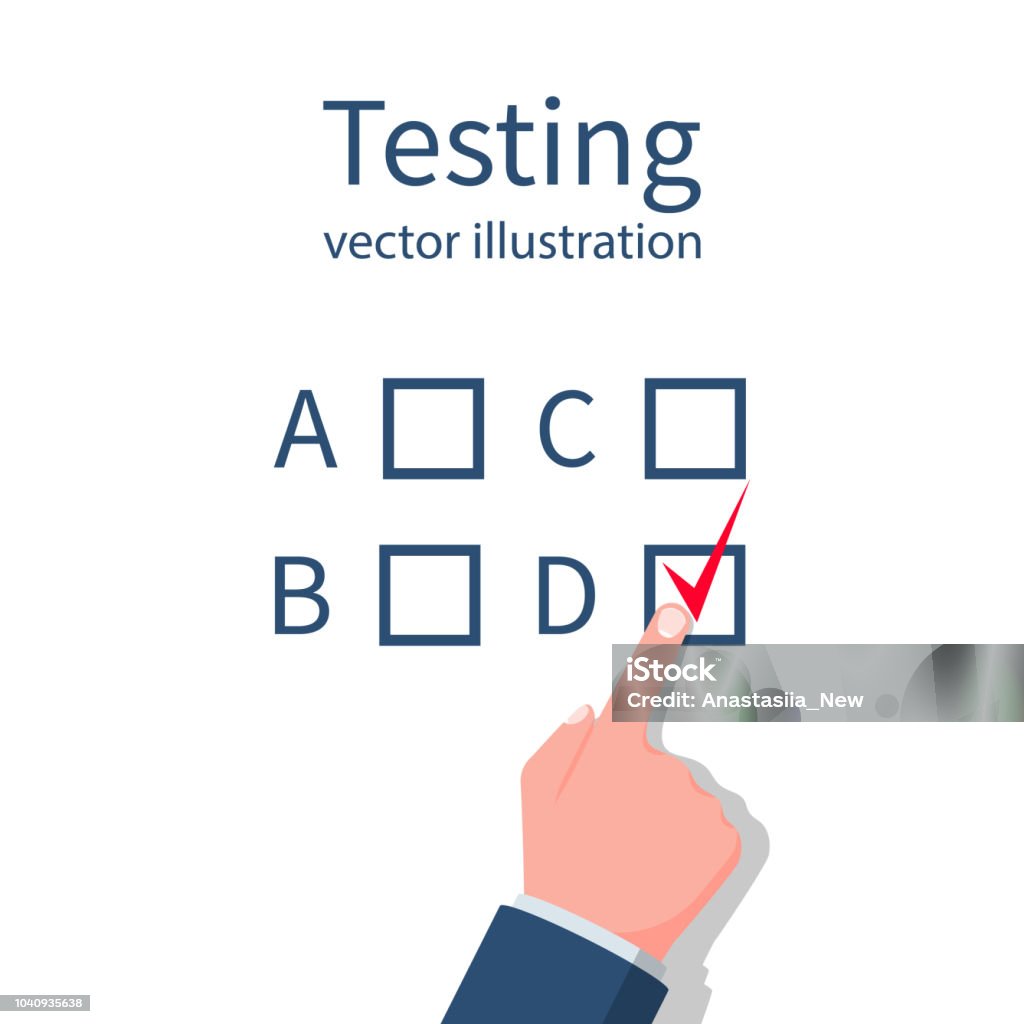 Humain Icon Test Human Is Testing Vector Illustration Stock Illustration - Download ...