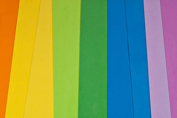 istock sheets of colored paper in the store. 1040935862
