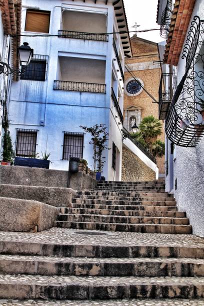 istock Narrow streets and white facades in Altea 1040939410
