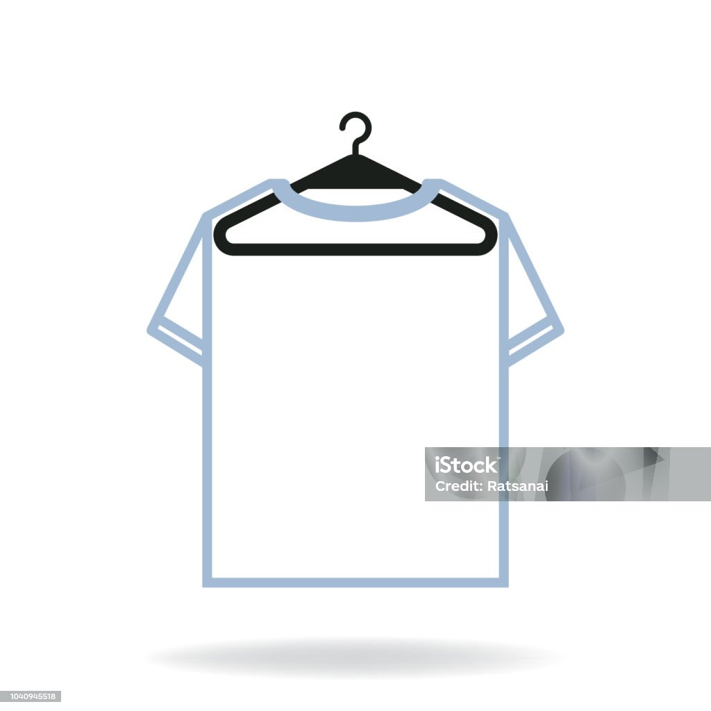T Shirt Hang Stock Illustration - Download Image Now - Computer Graphic ...