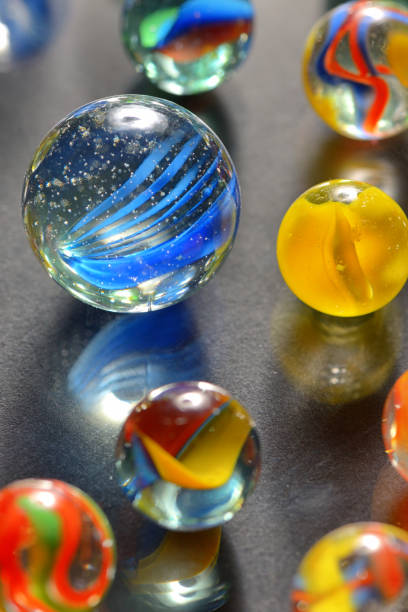 istock Different glass balls on black background 1040945684