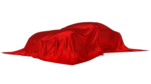 istock red silk covered sport car concept. 3d illustration 1040948208