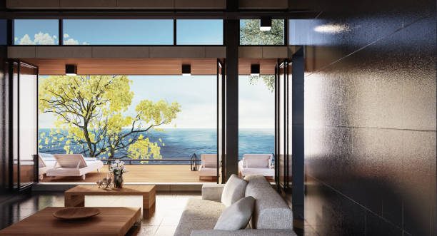 istock Beach luxury living on Sea view / 3d rendering 1040948368
