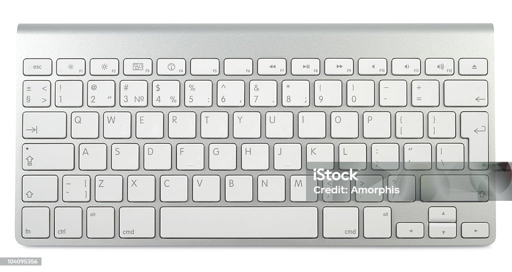Стиль металлизированной клавиатуры - Стоковые фото Компьютерная клавиатура роялти-фри