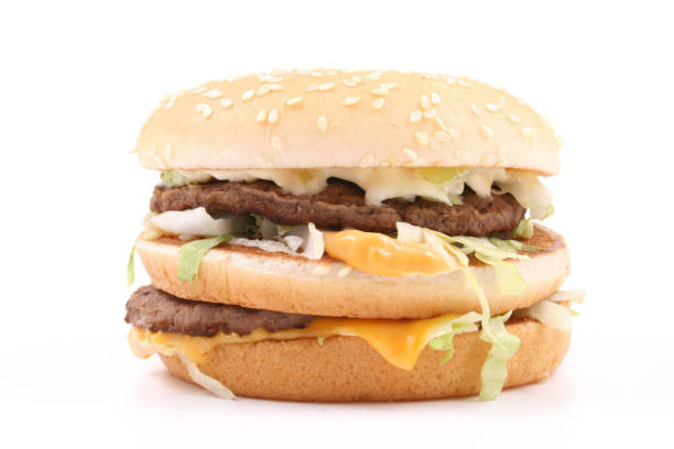 istock Burger with beef or chiken, cheese and vegetables 1040970096