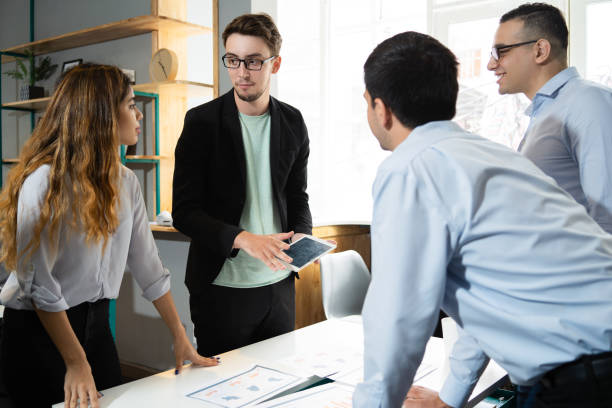 istock Business team beginning corporate meeting 1040971524