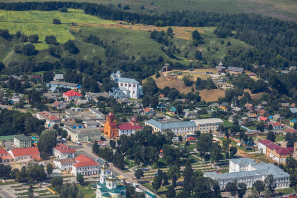 istock Aerial view of a typical suburb in Belarus 1040977092