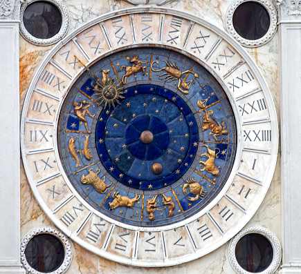 San Marco clock tower close up