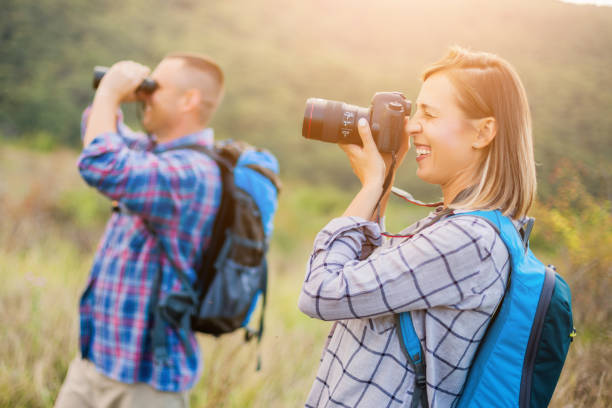 istock Couple on vacation in mountain 1040989588