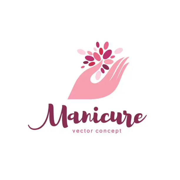 Vector illustration of Vector design element for manicure and nail salon