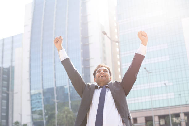 istock Businessman celebrating success 1041000280