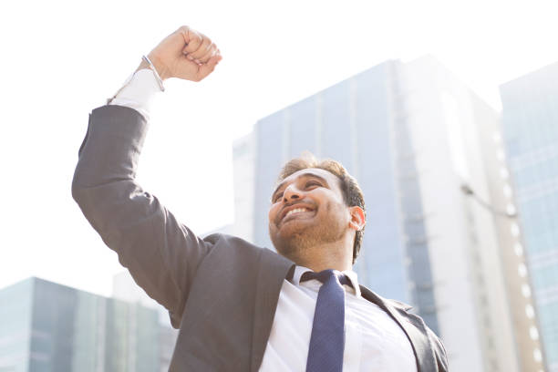 istock Businessman celebrating success 1041002906