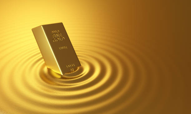 Melting Gold Ingot - Finance Concept