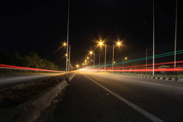 istock Traffic at night on highway 1041005034