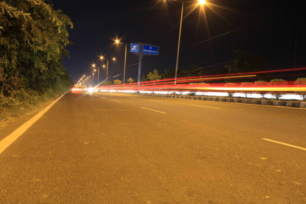 istock Traffic at night on highway 1041005184