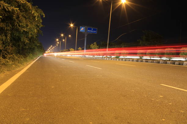 istock Traffic at night on highway 1041005238