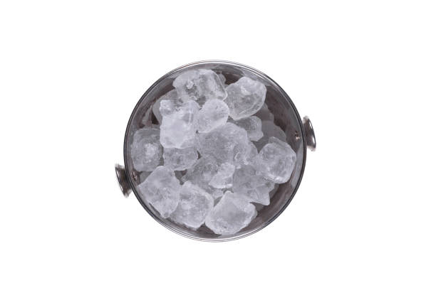 istock bucket with ice cubes for cooling on white background 1041009298