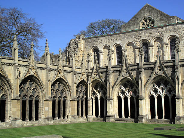 istock Cloister Arches Of Canterbury Cathedral 104101332