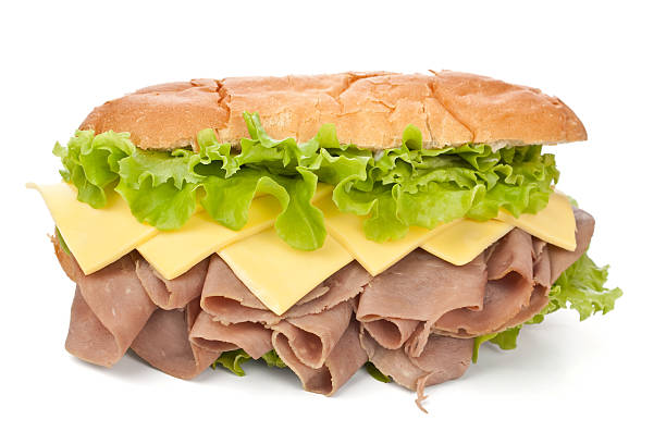 istock tasty reformed roasted beef, cheese and lettuce sandwich 104101565