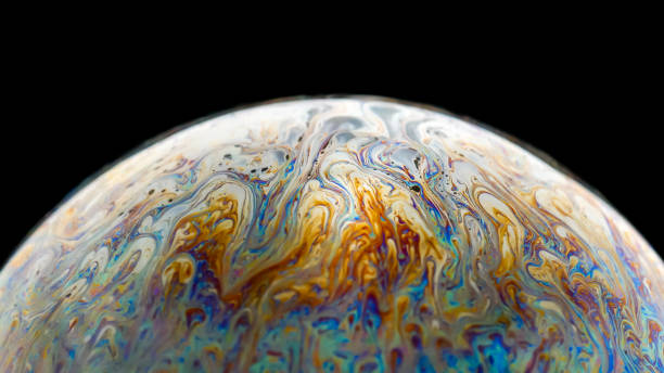 istock Half soap Bubble Ball abstract background semicircle. Model of Space or planets universe cosmic 1041019906
