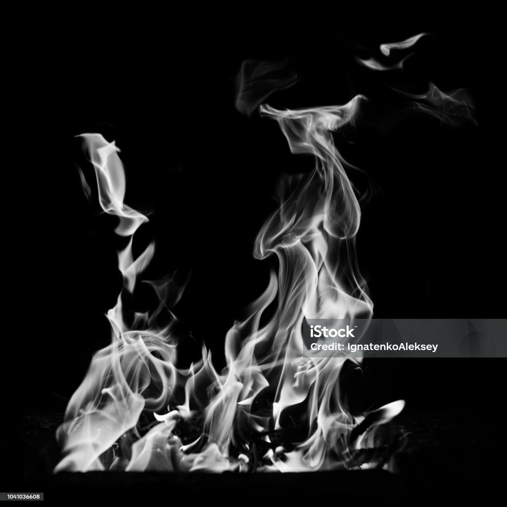 White Fire Black And White Fire Wallpaper