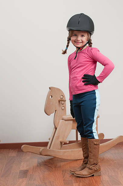 Cute jockey stock photo