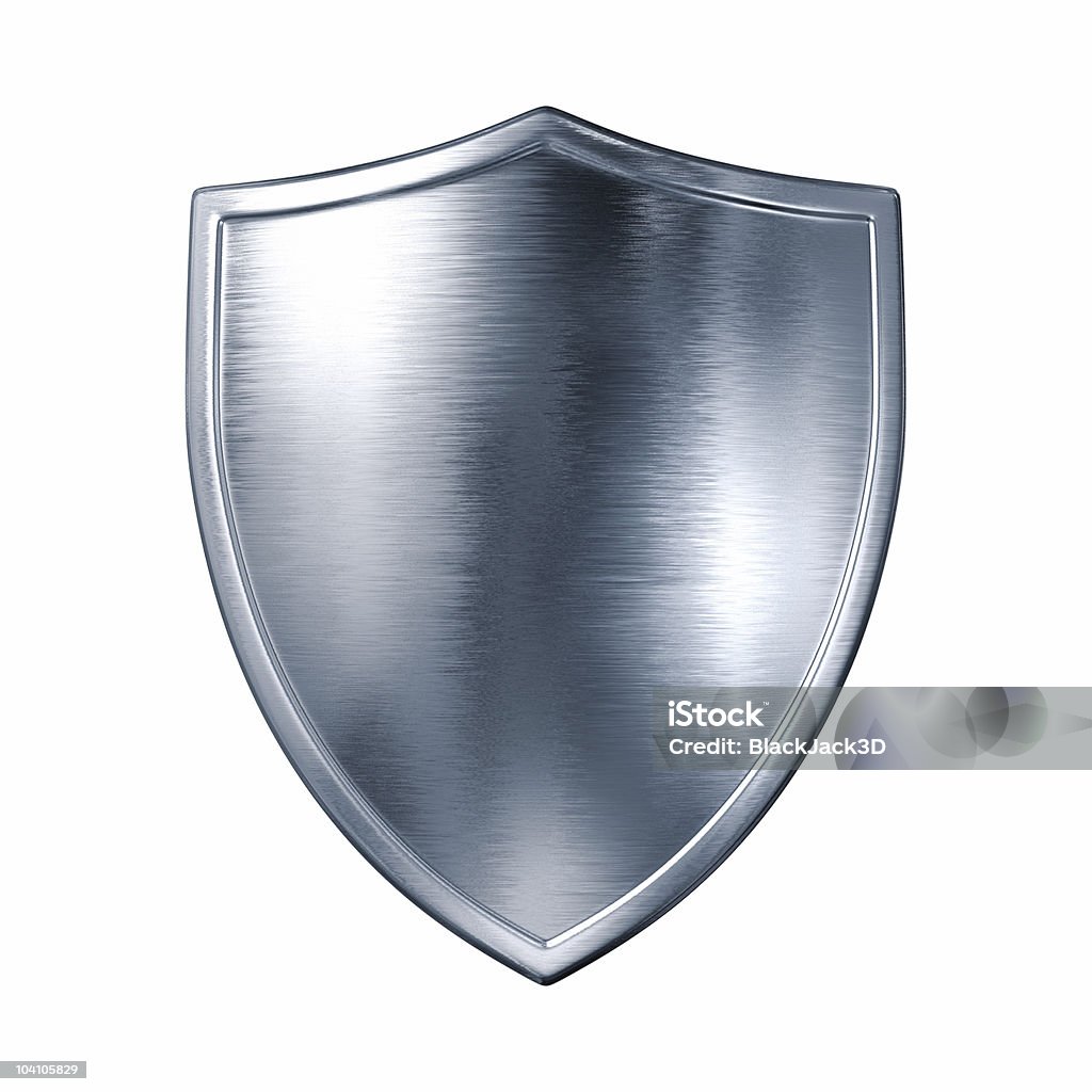 Silver shield - Zbiór zdjęć royalty-free (Tarcza - Broń)