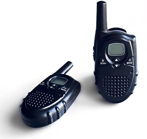 istock Two portable radio sets on a white background 104106465