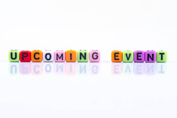 istock UPCOMING EVENT word block concept on white reflection table 1041064688