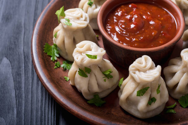 istock Georgian dumplings khinkali 1041070802