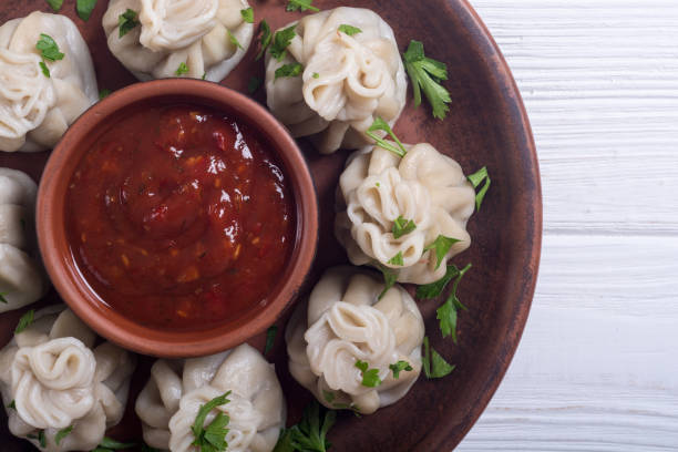 istock Georgian dumplings khinkali 1041070904